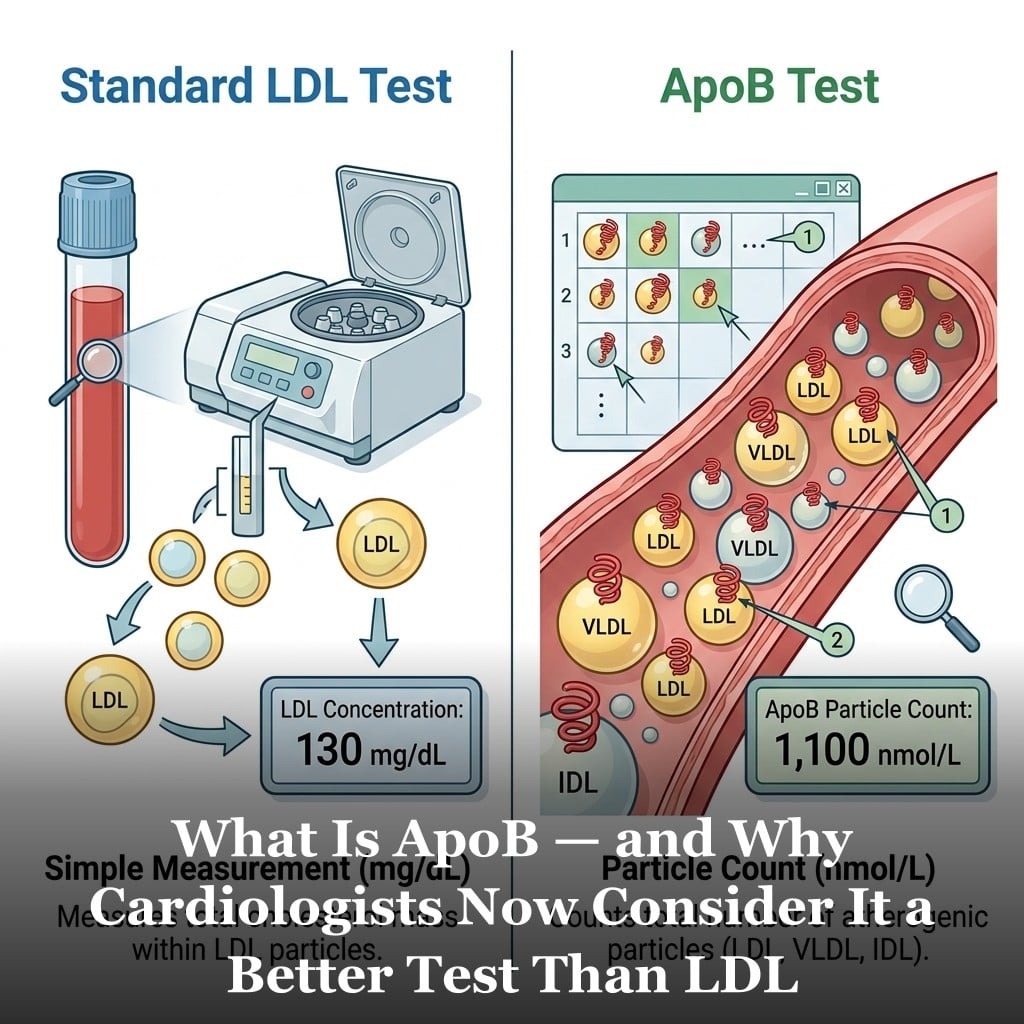 ApoB protein on LDL particle