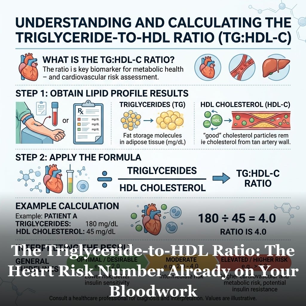 Triglyceride to HDL ratio on blood test report