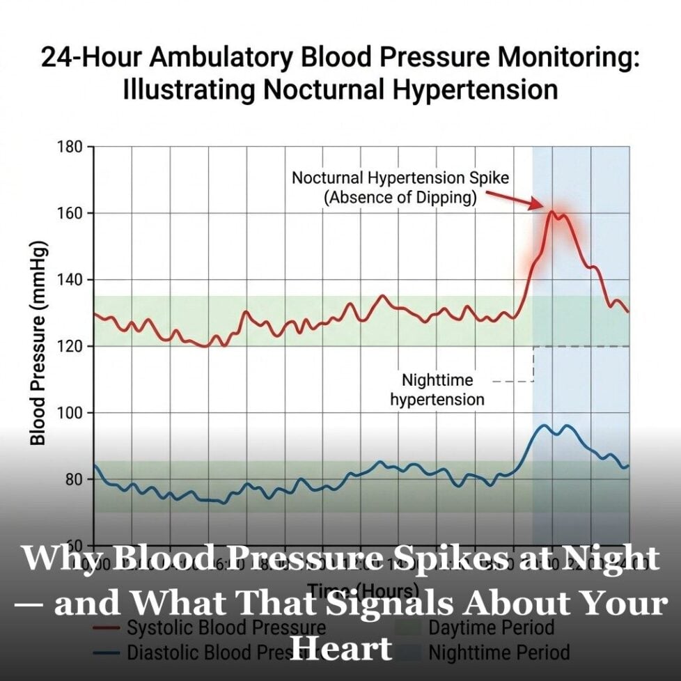 Why Blood Pressure Spikes at Night and What That Signals About Your Heart
