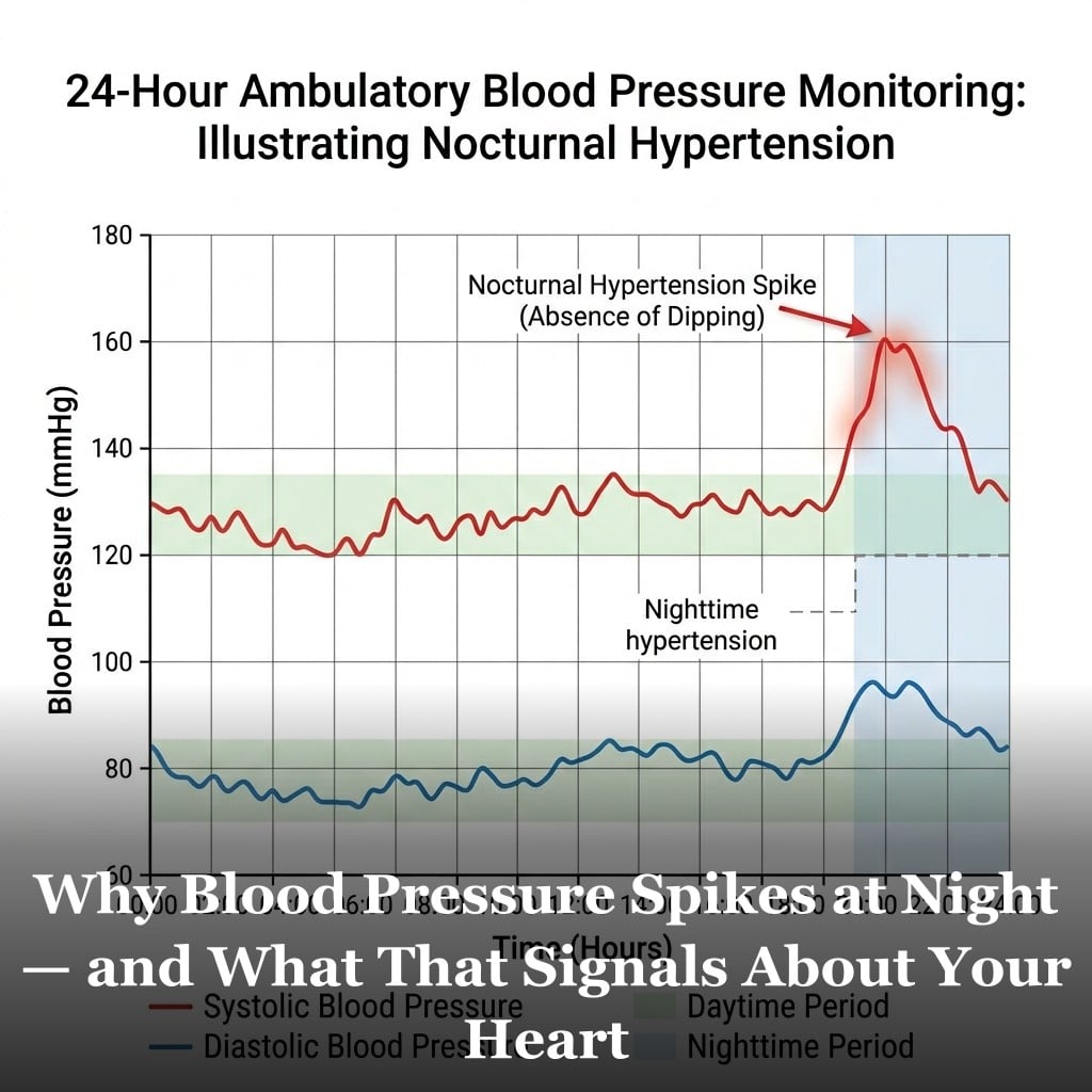 Nocturnal blood pressure monitoring